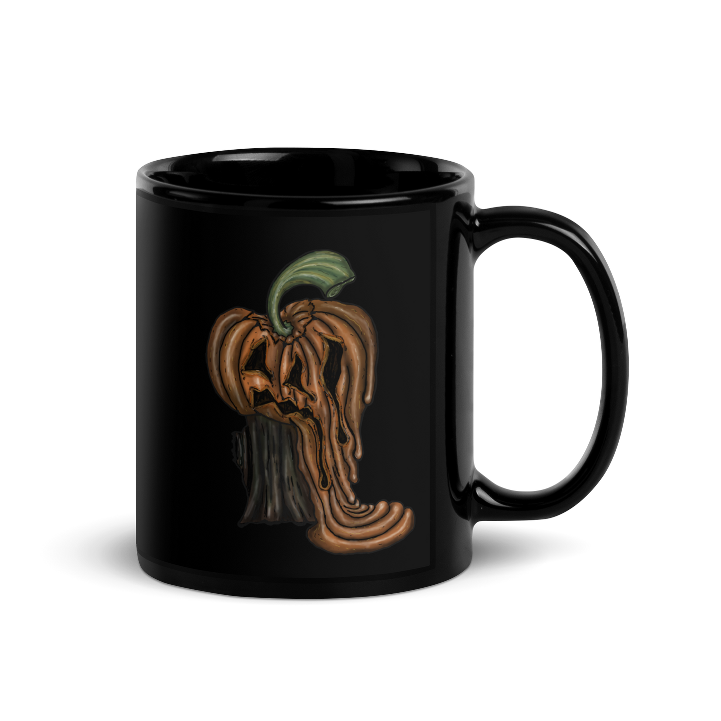 Melting Jack Black Glossy Mug