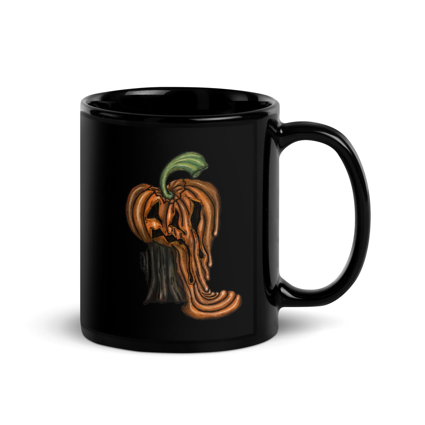 Melting Jack Black Glossy Mug