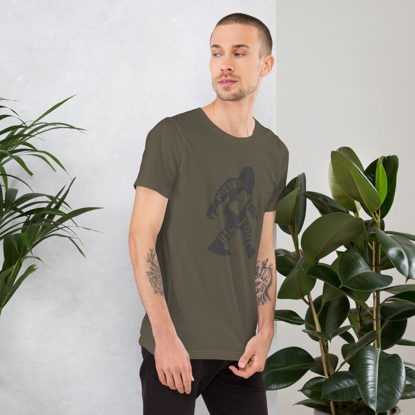 Potter County Big Foot Stamped Unisex t-shirt