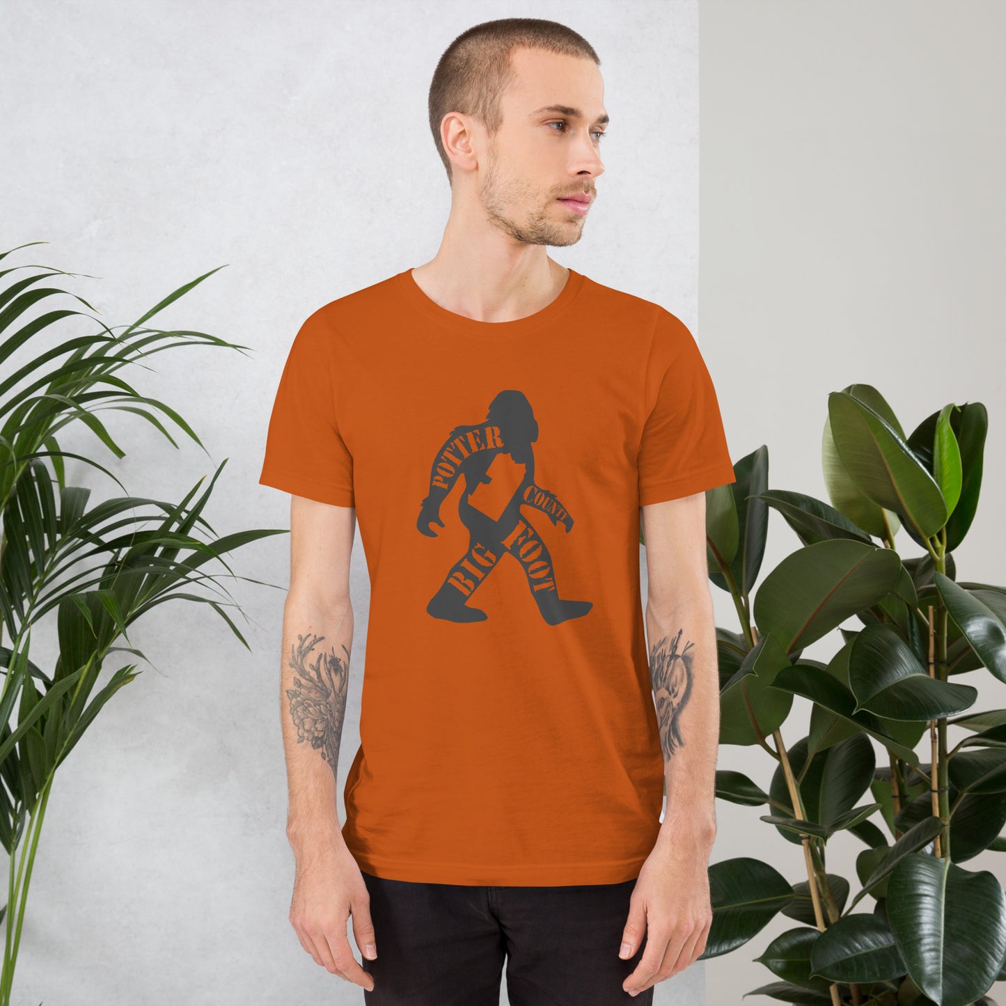 Potter County Big Foot Stamped Unisex t-shirt