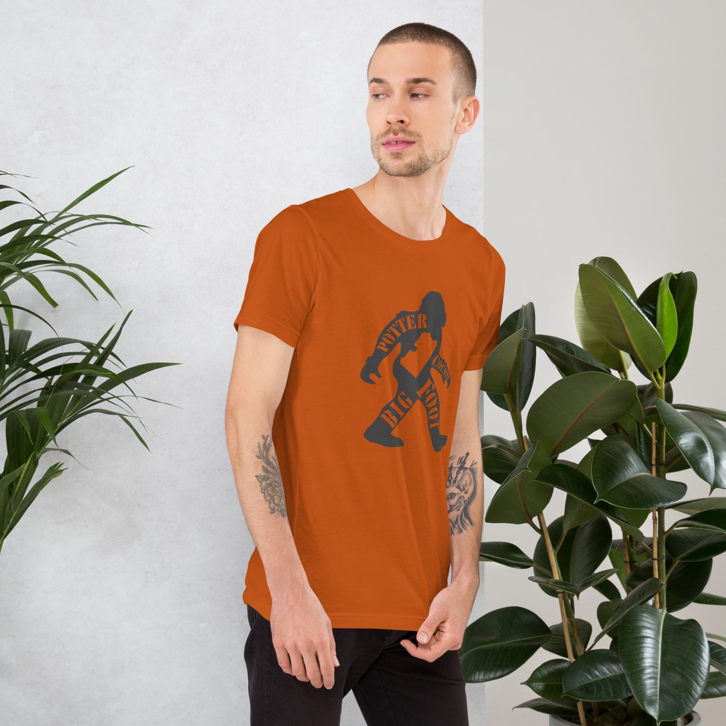 Potter County Big Foot Stamped Unisex t-shirt