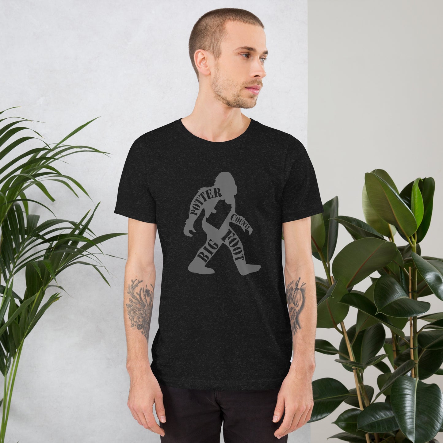 Potter County Big Foot Stamped Unisex t-shirt