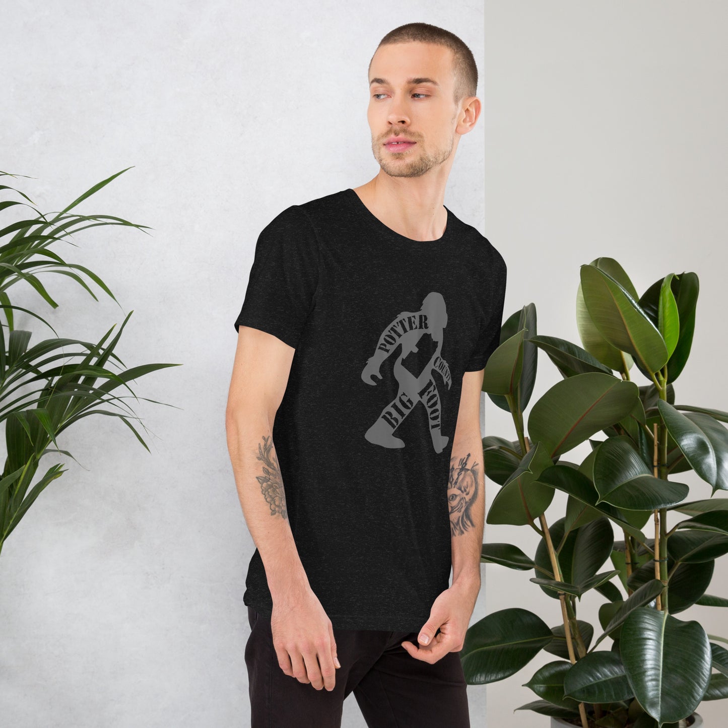 Potter County Big Foot Stamped Unisex t-shirt