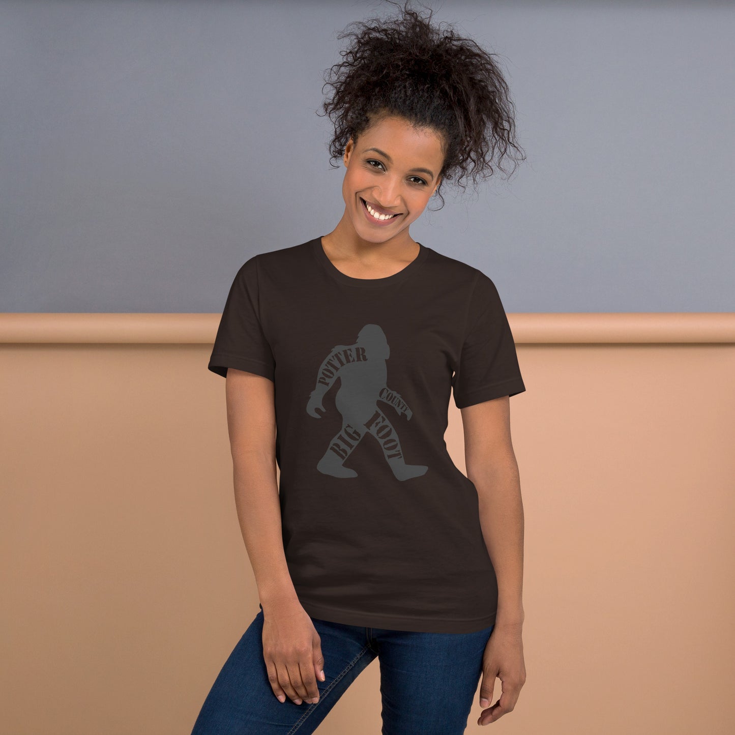 Potter County Big Foot, Potter County PA, Unisex t-shirt