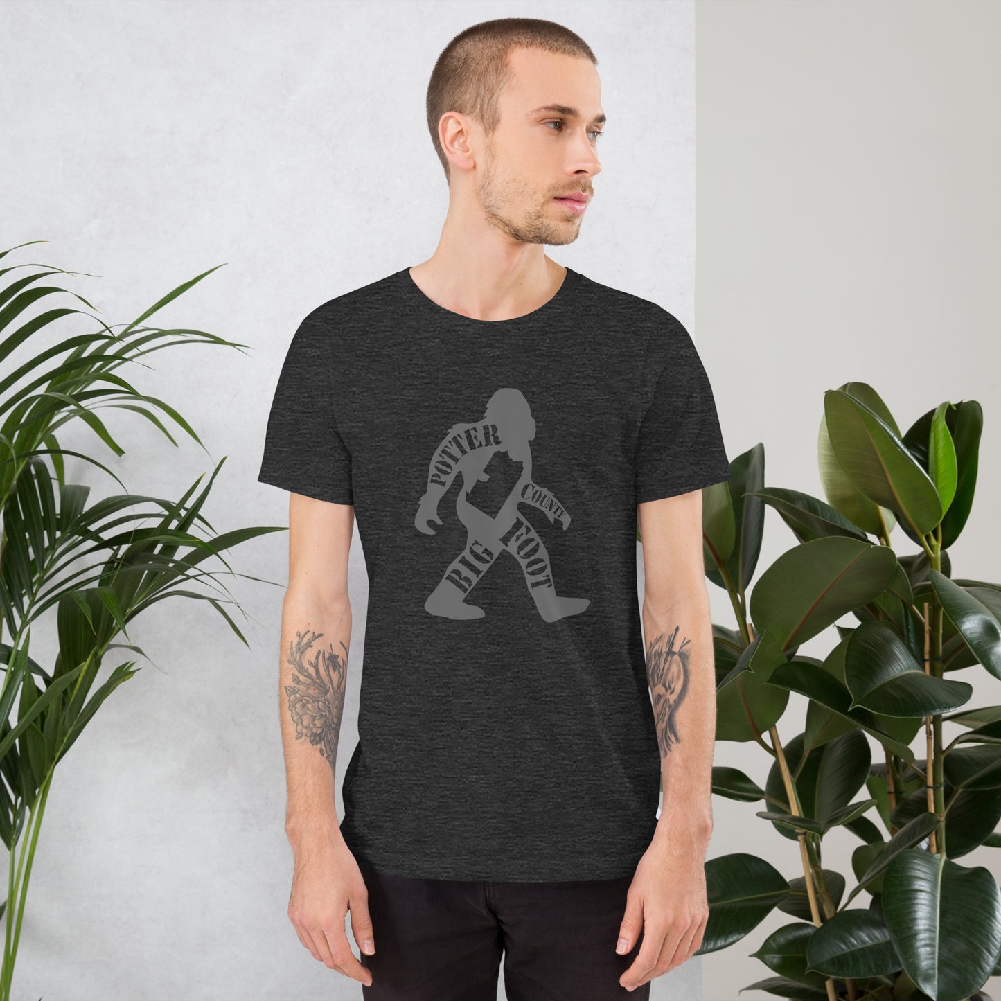 Potter County Big Foot Stamped Unisex t-shirt
