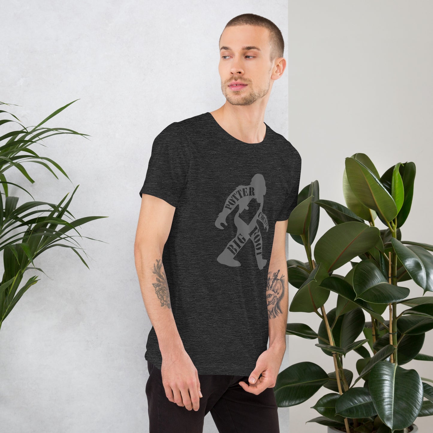 Potter County Big Foot Stamped Unisex t-shirt