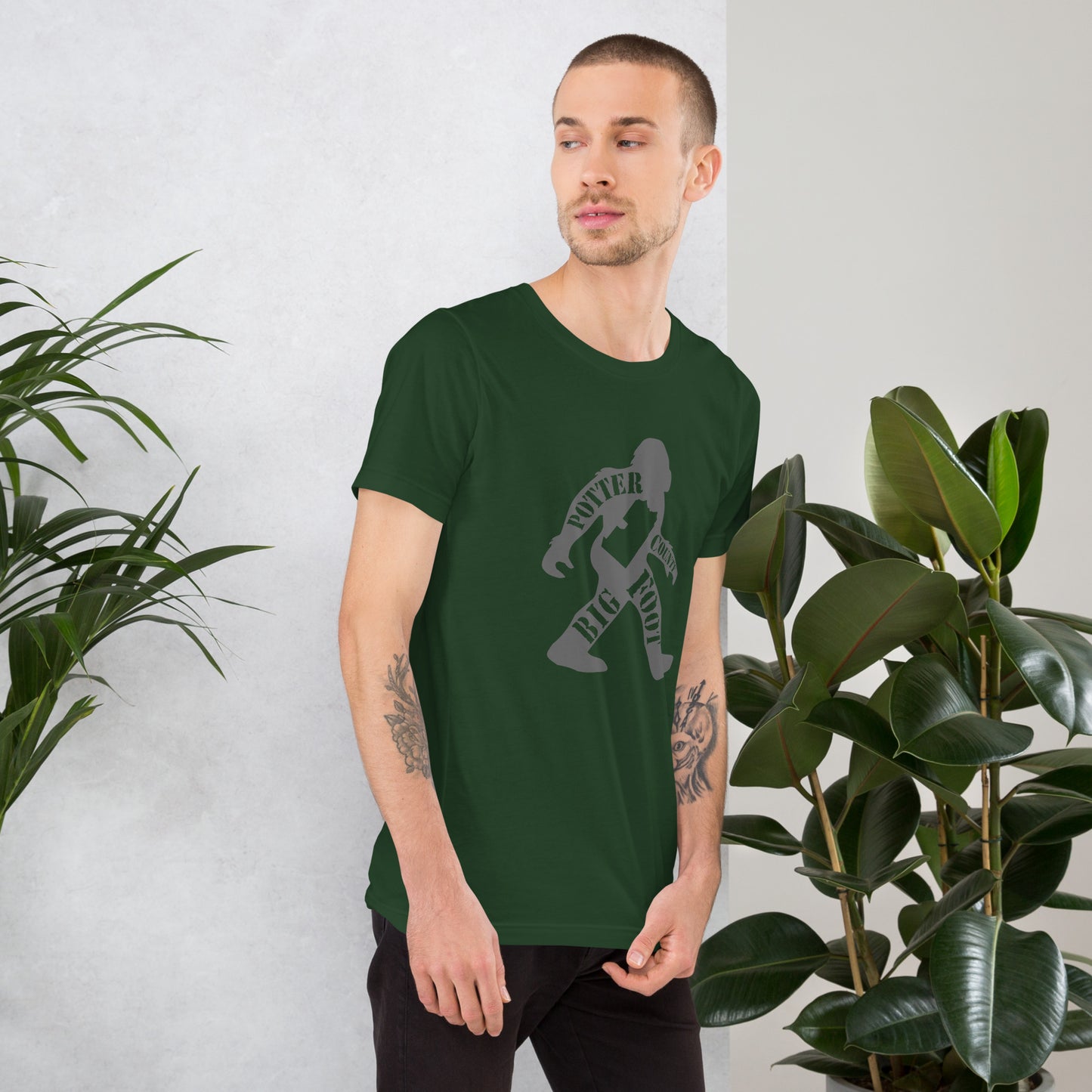 Potter County Big Foot Stamped Unisex t-shirt