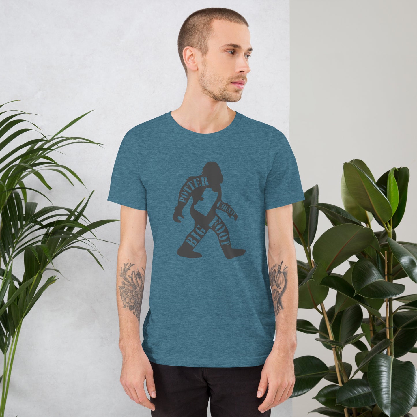 Potter County Big Foot Stamped Unisex t-shirt