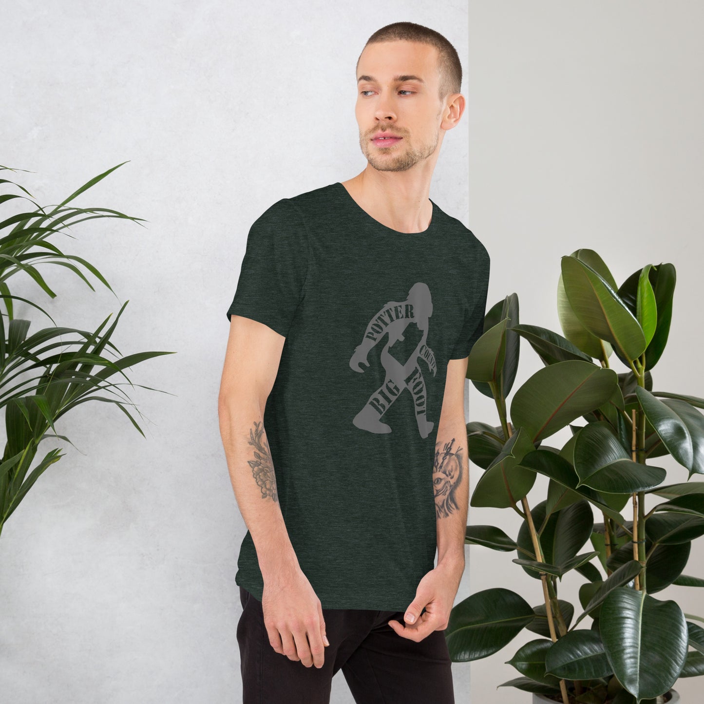 Potter County Big Foot Stamped Unisex t-shirt