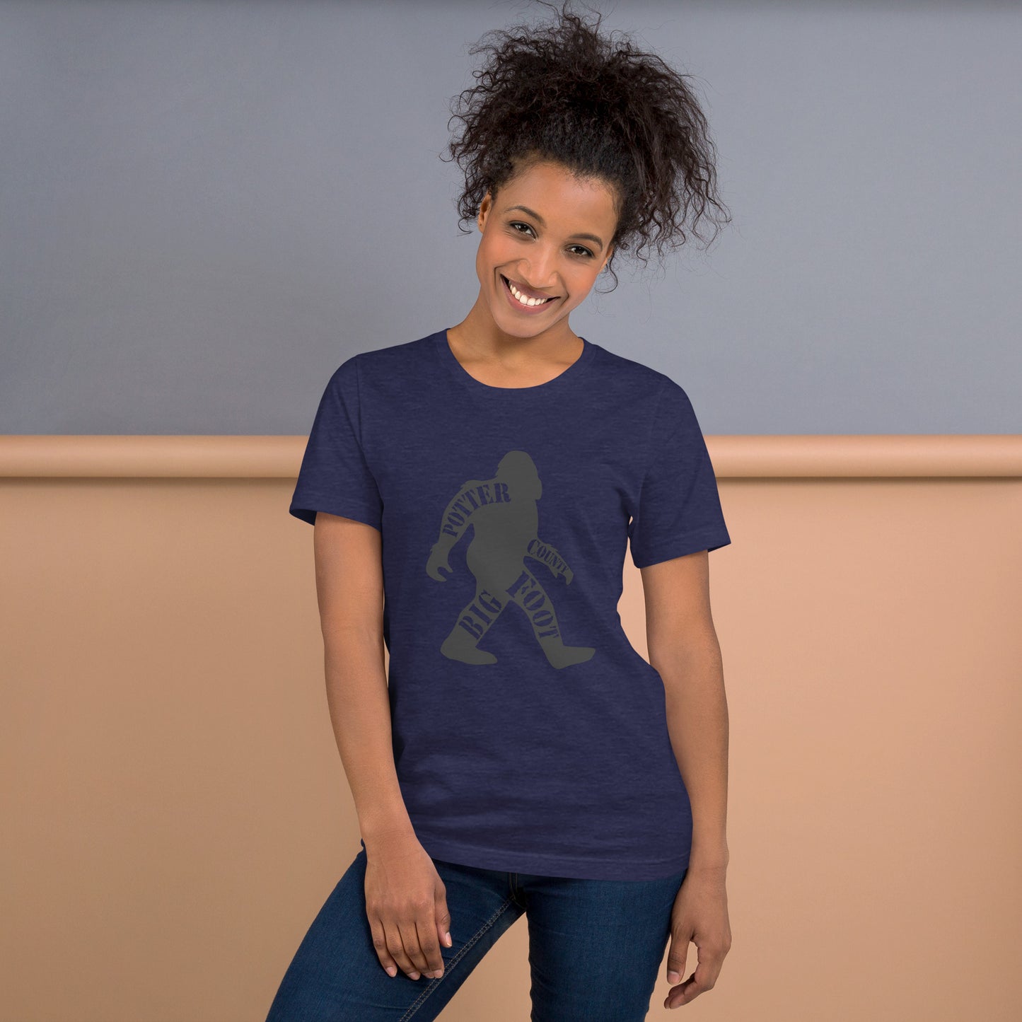 Potter County Big Foot, Potter County PA, Unisex t-shirt