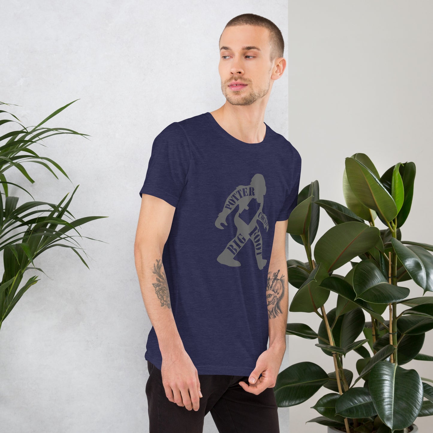 Potter County Big Foot Stamped Unisex t-shirt