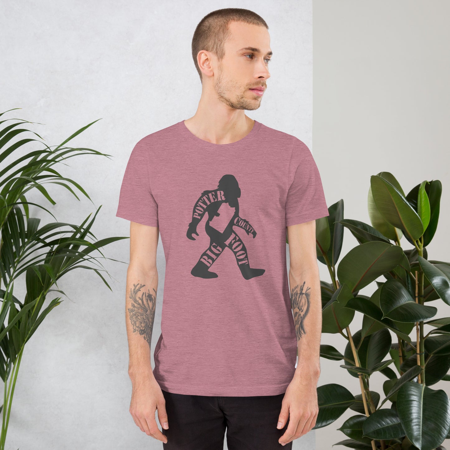 Potter County Big Foot Stamped Unisex t-shirt
