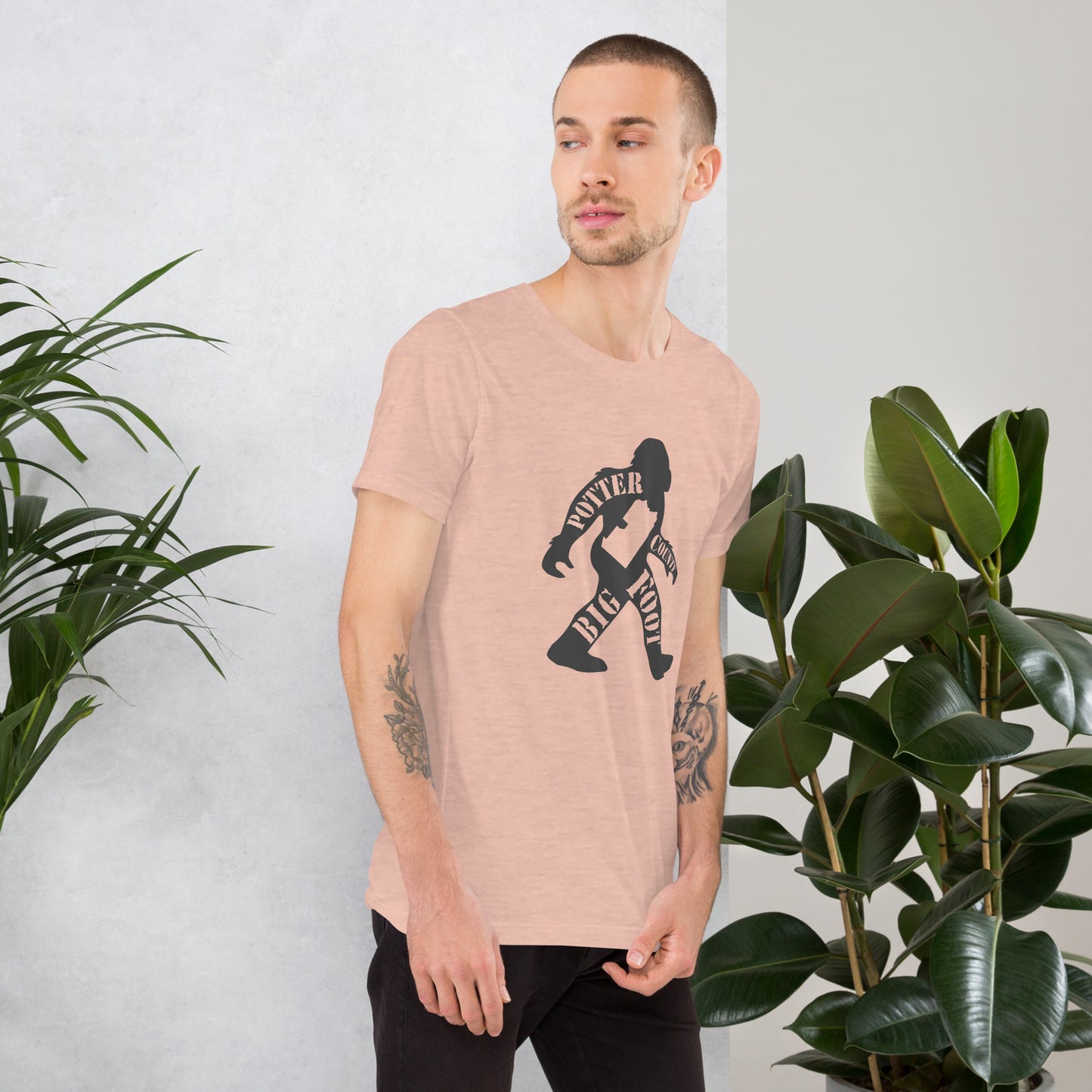 Potter County Big Foot Stamped Unisex t-shirt