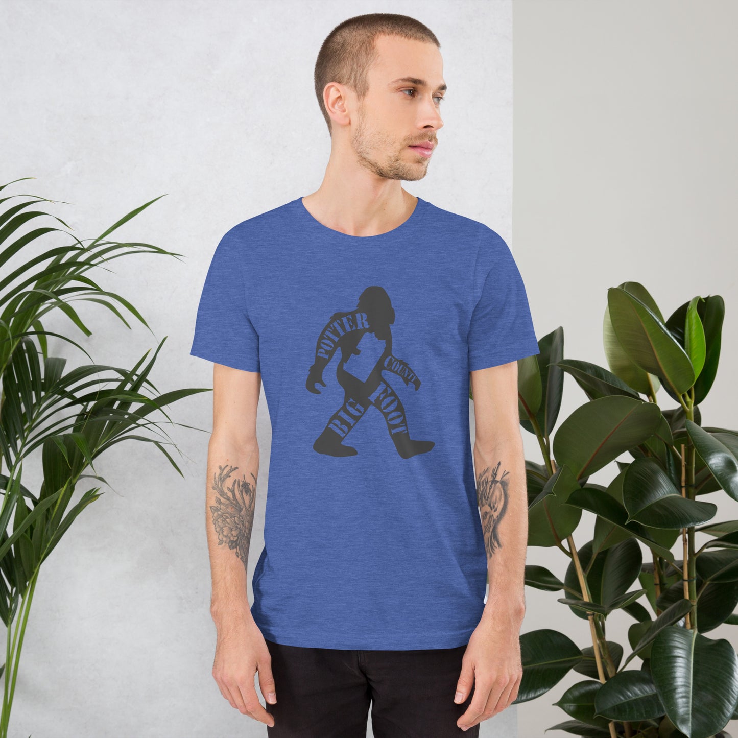 Potter County Big Foot Stamped Unisex t-shirt
