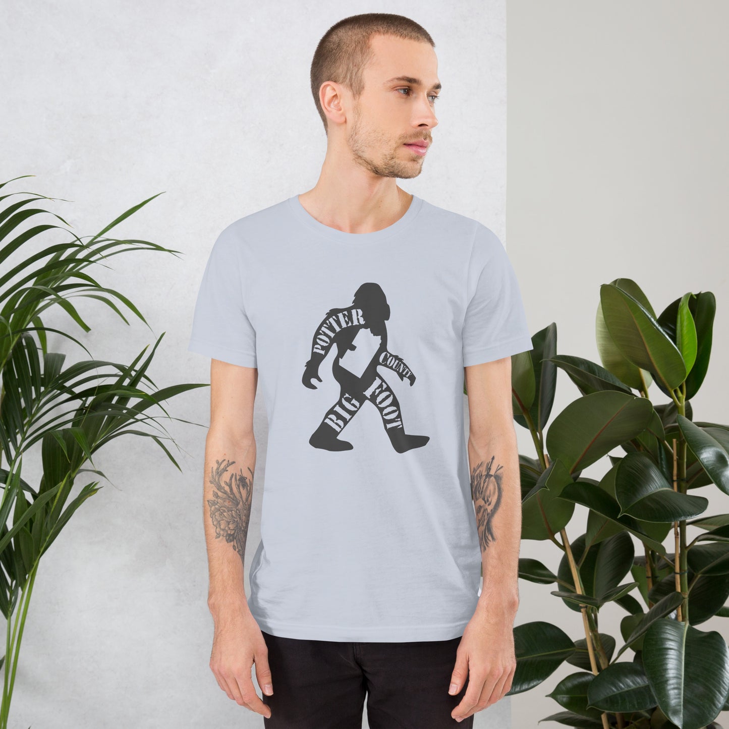 Potter County Big Foot Stamped Unisex t-shirt