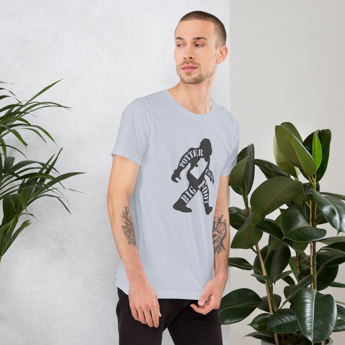 Potter County Big Foot Stamped Unisex t-shirt