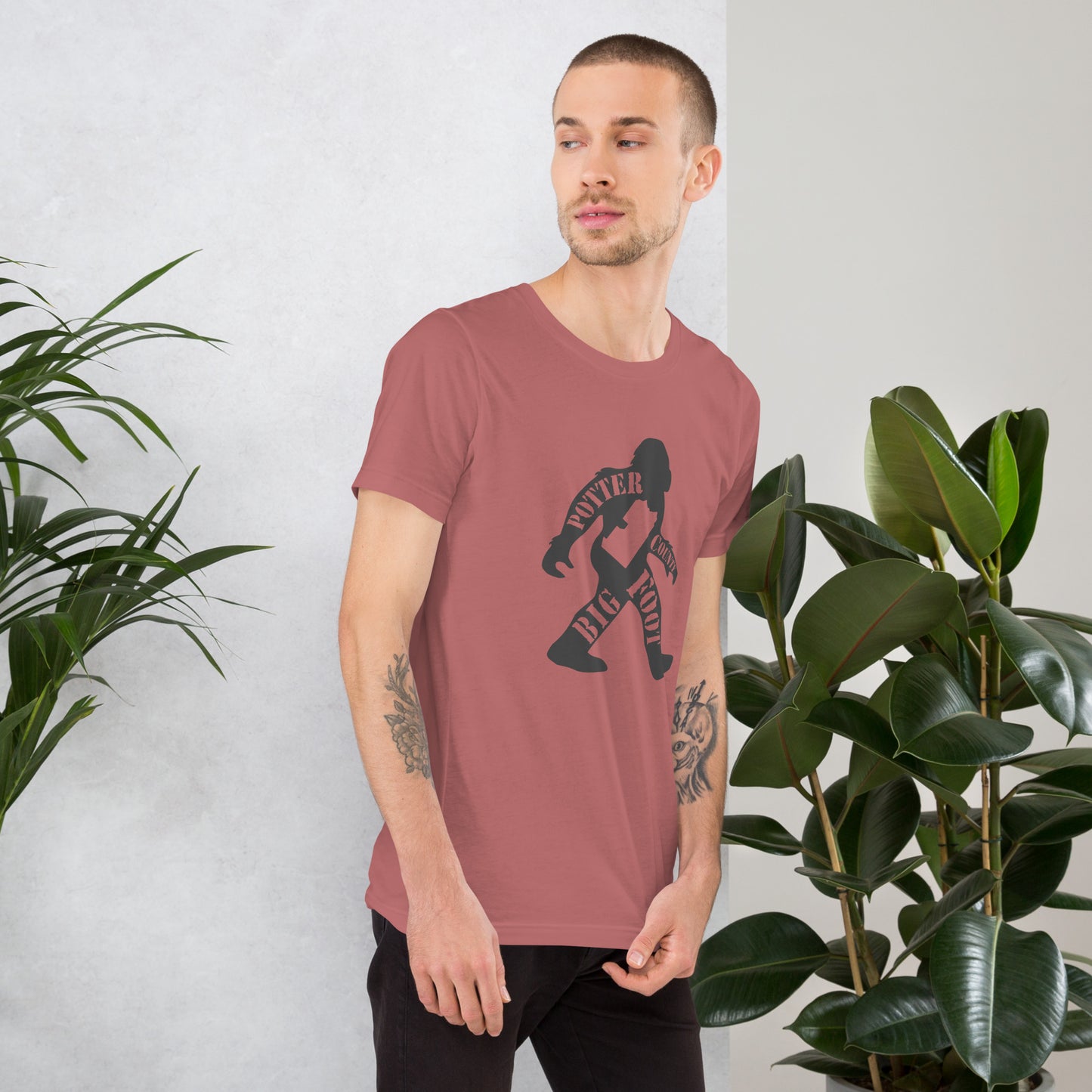 Potter County Big Foot Stamped Unisex t-shirt