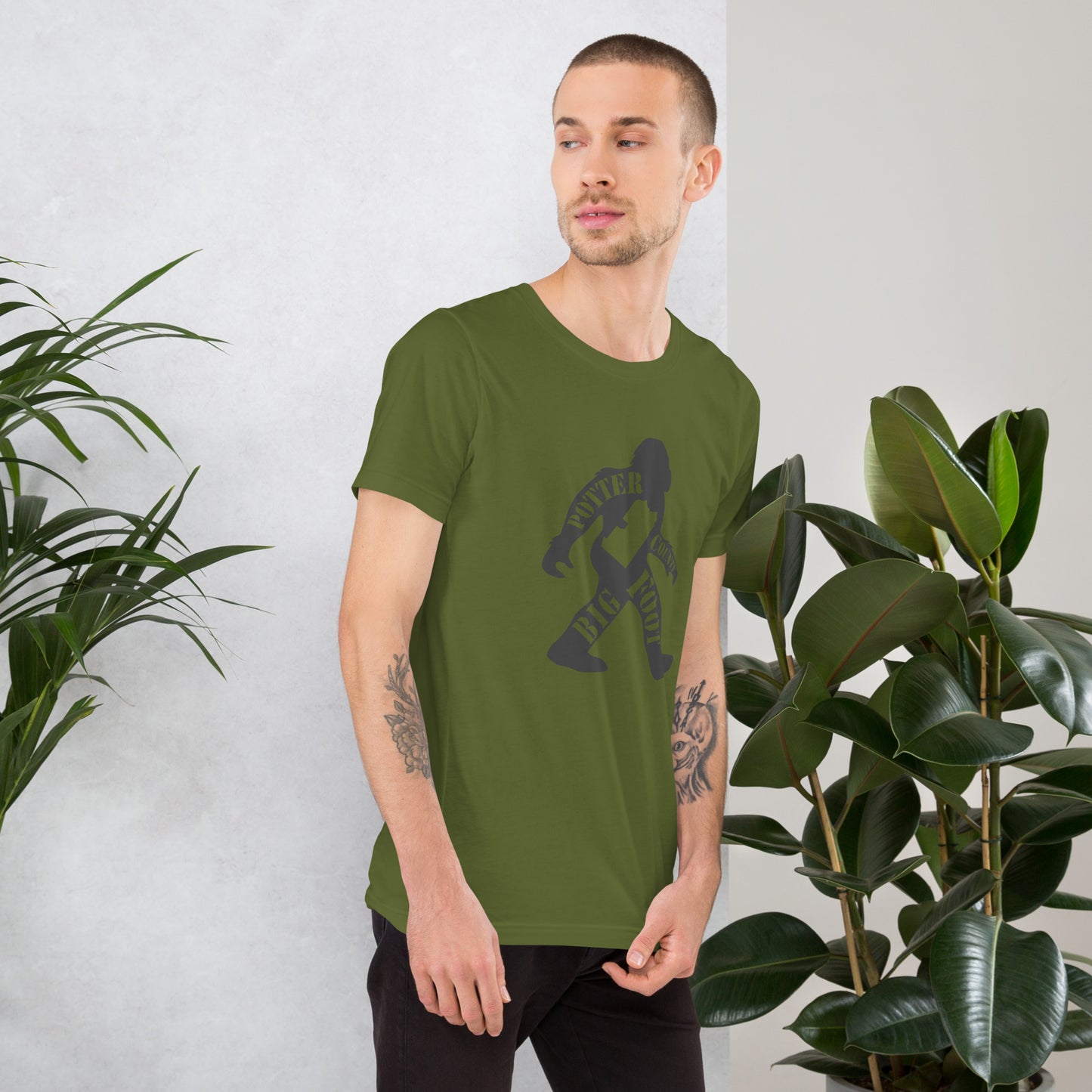 Potter County Big Foot Stamped Unisex t-shirt