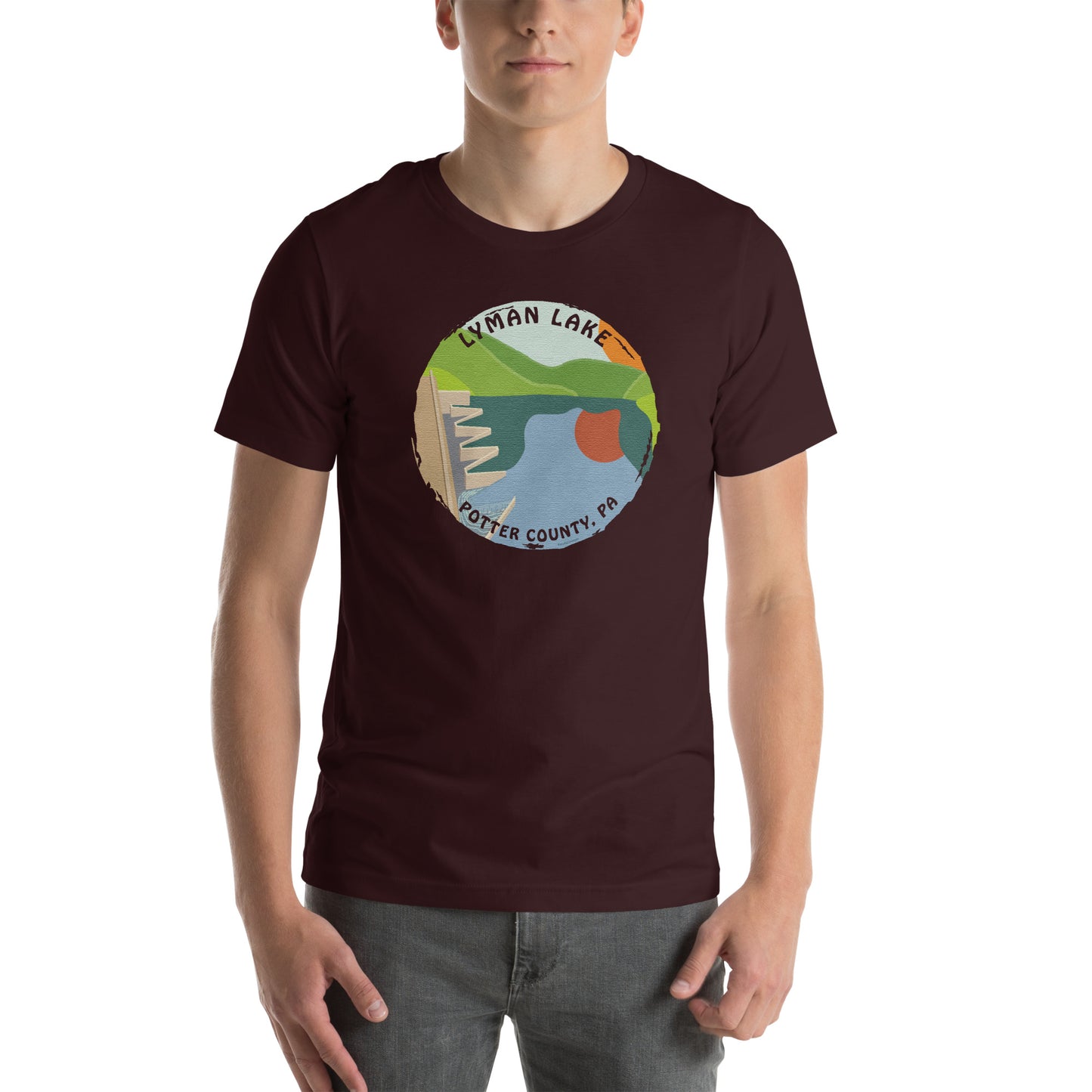 Lyman Lake, Potter County PA, Unisex t-shirt