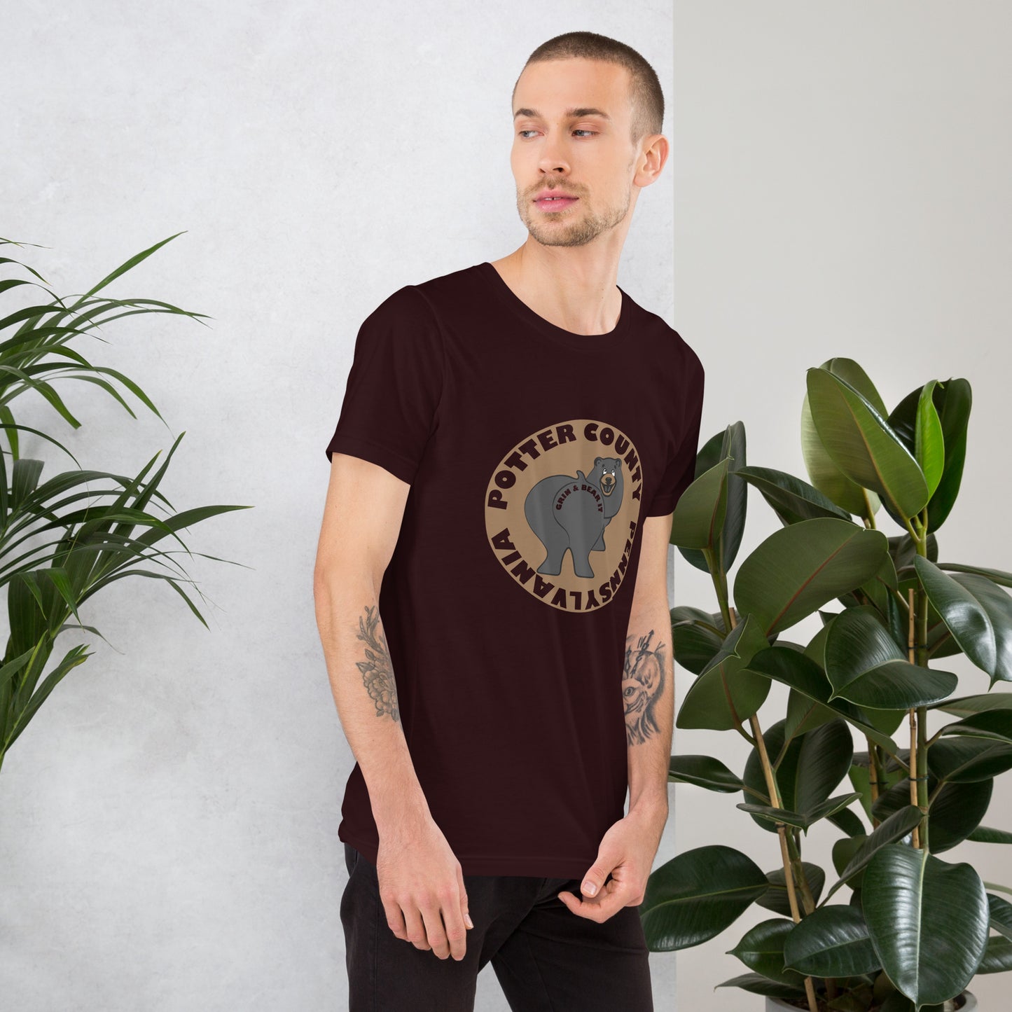 Grin And Bear It, Potter County, PA Unisex t-shirt