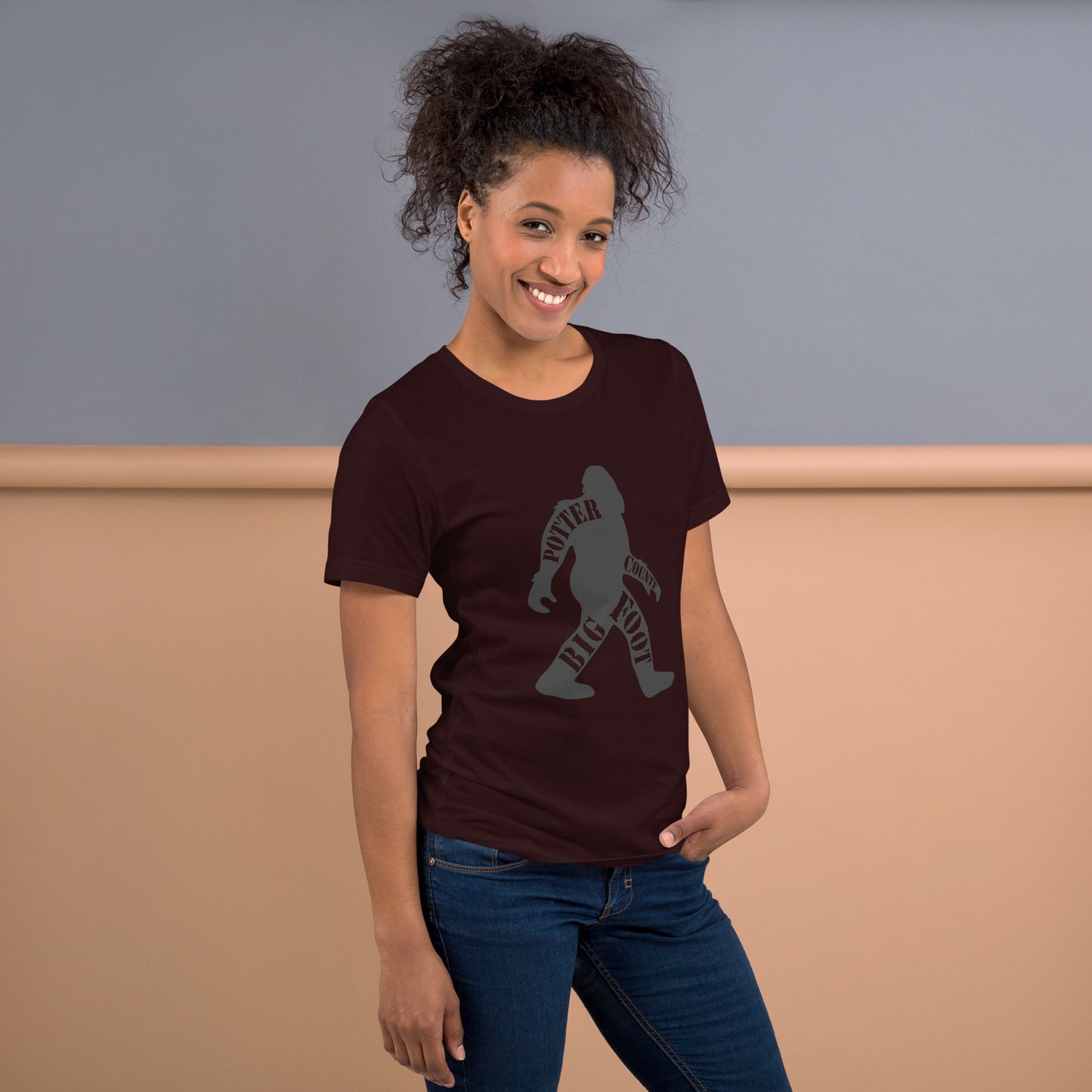 Potter County Big Foot, Potter County PA, Unisex t-shirt