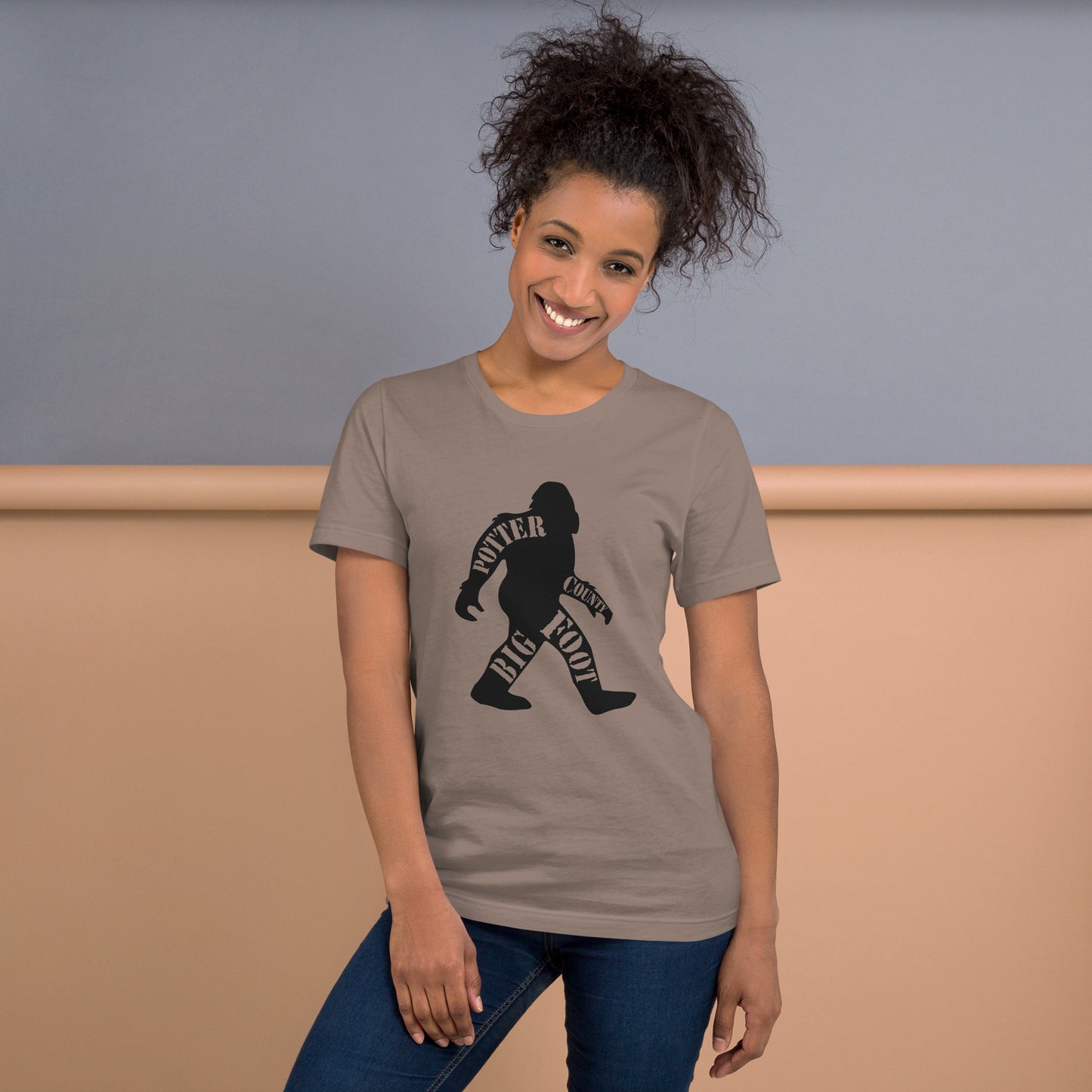 Potter County Big Foot, Potter County PA, Unisex t-shirt