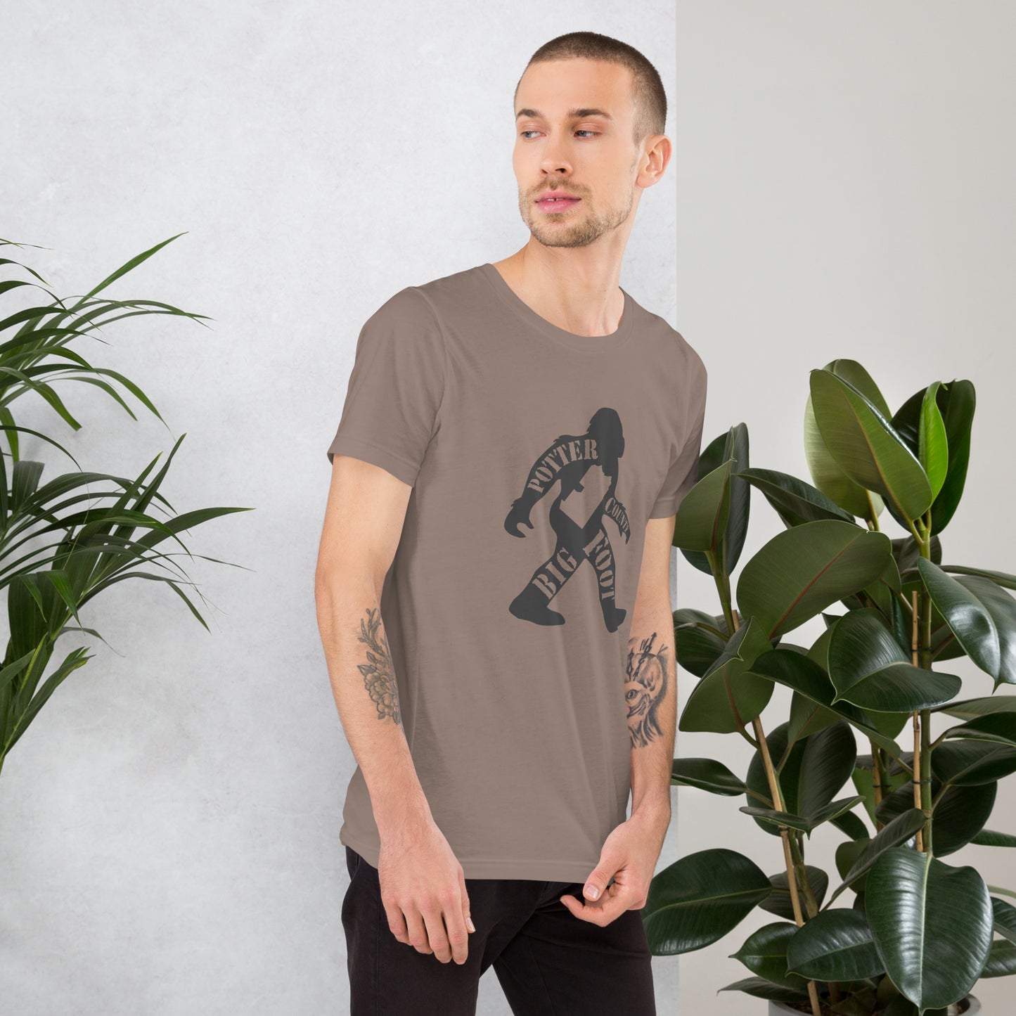 Potter County Big Foot Stamped Unisex t-shirt