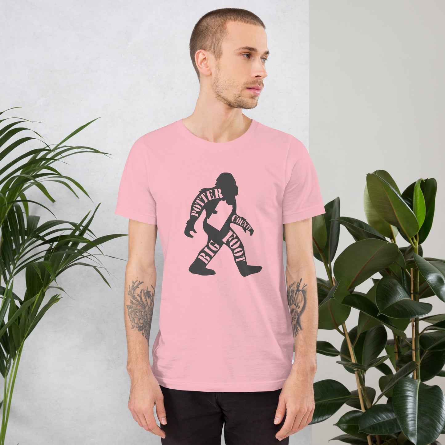 Potter County Big Foot Stamped Unisex t-shirt