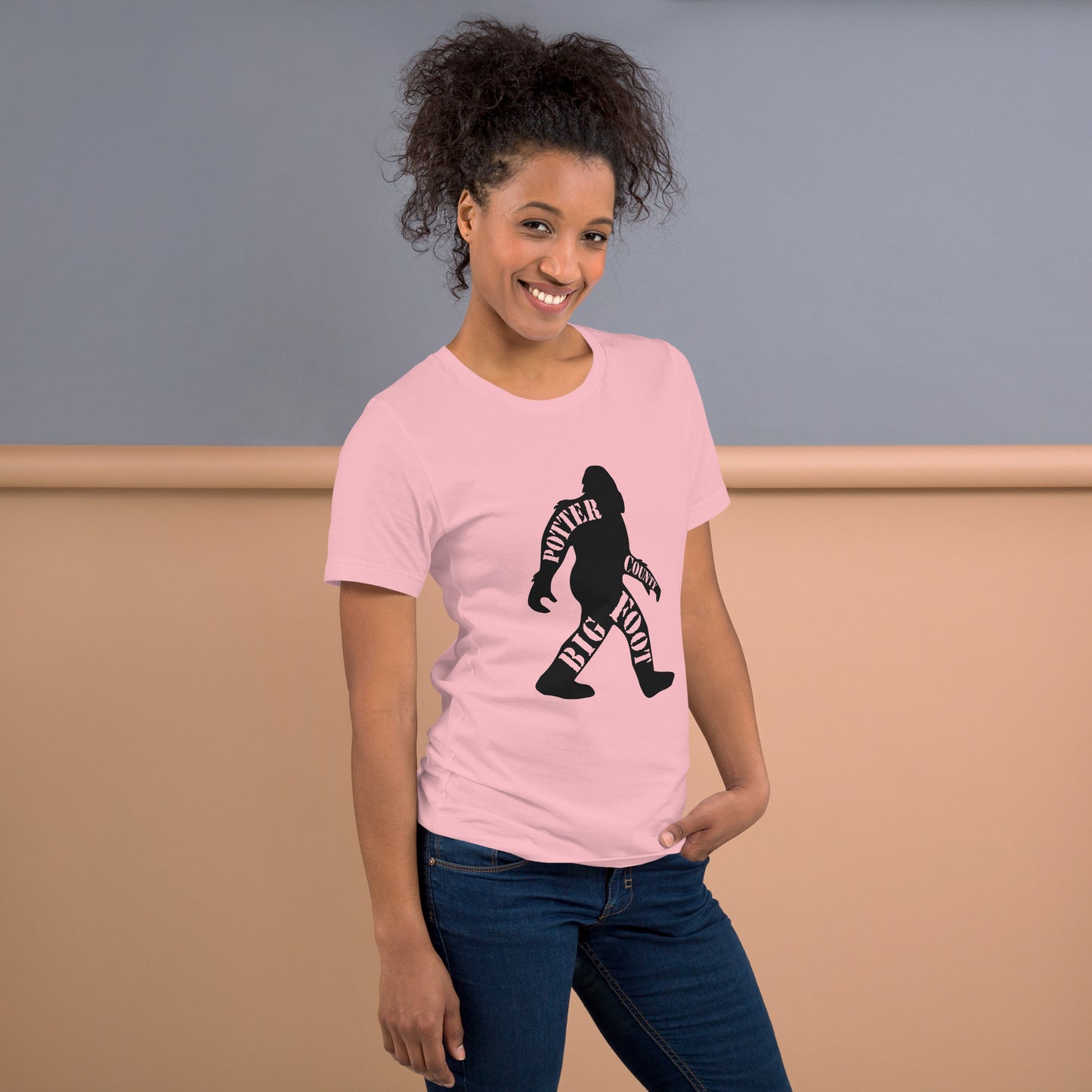 Potter County Big Foot, Potter County PA, Unisex t-shirt