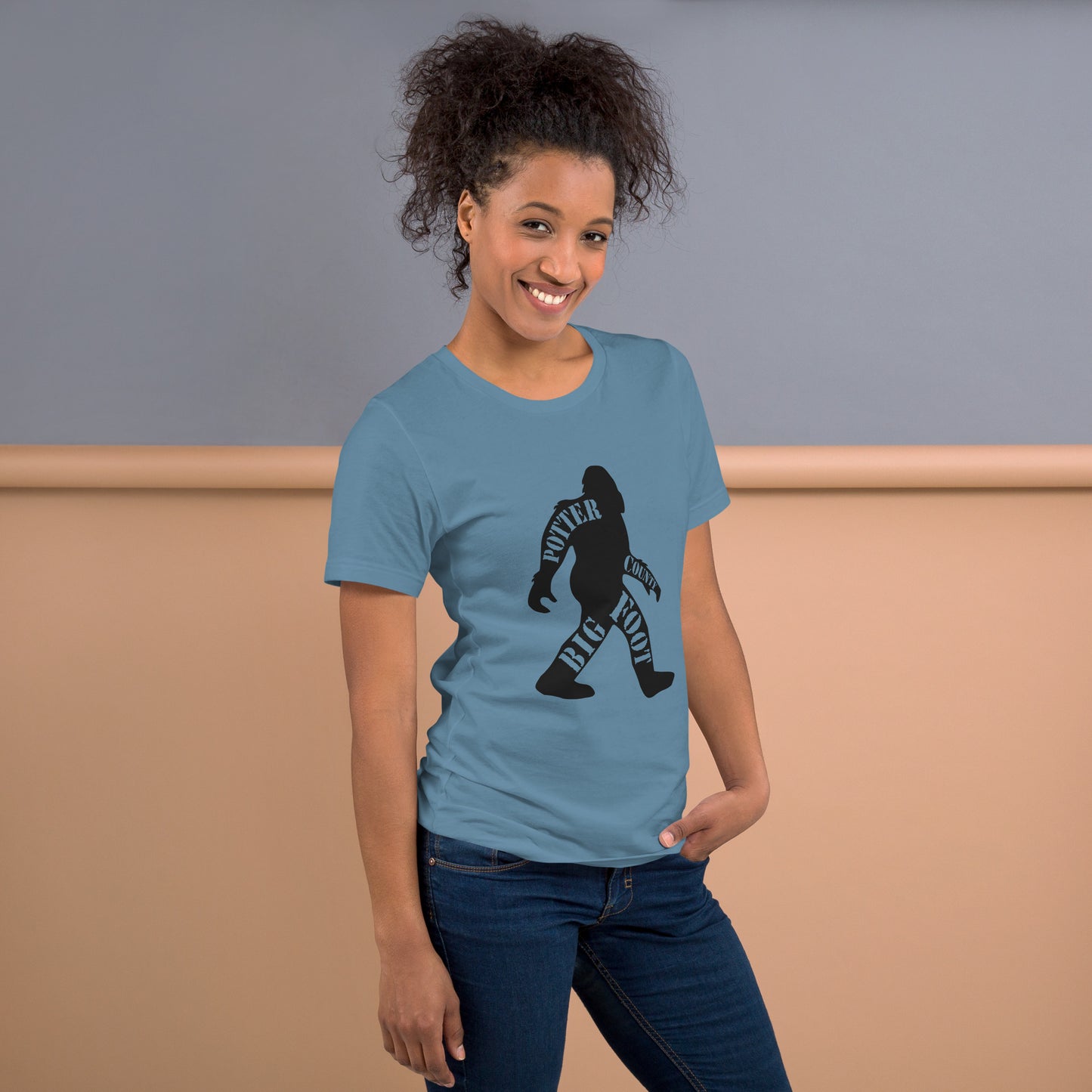Potter County Big Foot, Potter County PA, Unisex t-shirt