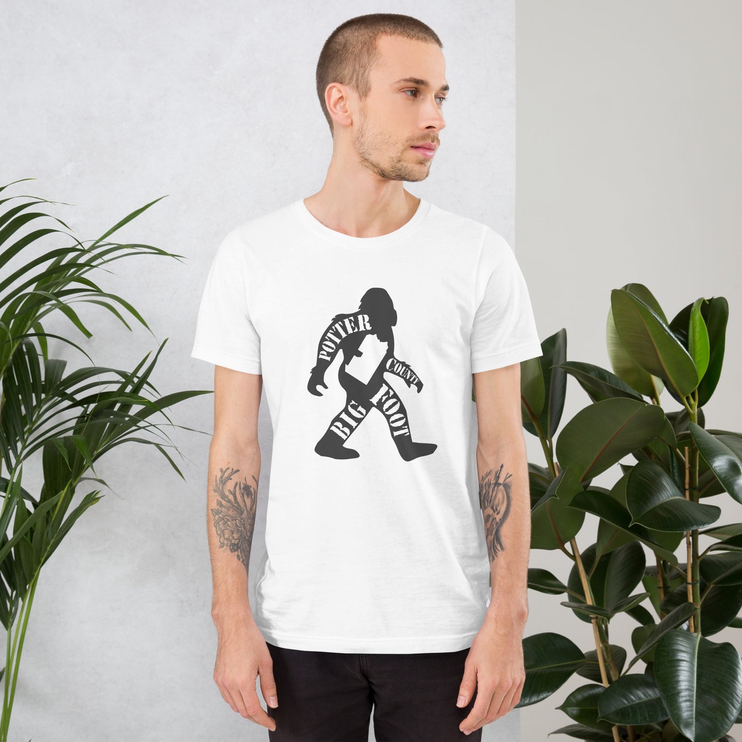 Potter County Big Foot Stamped Unisex t-shirt