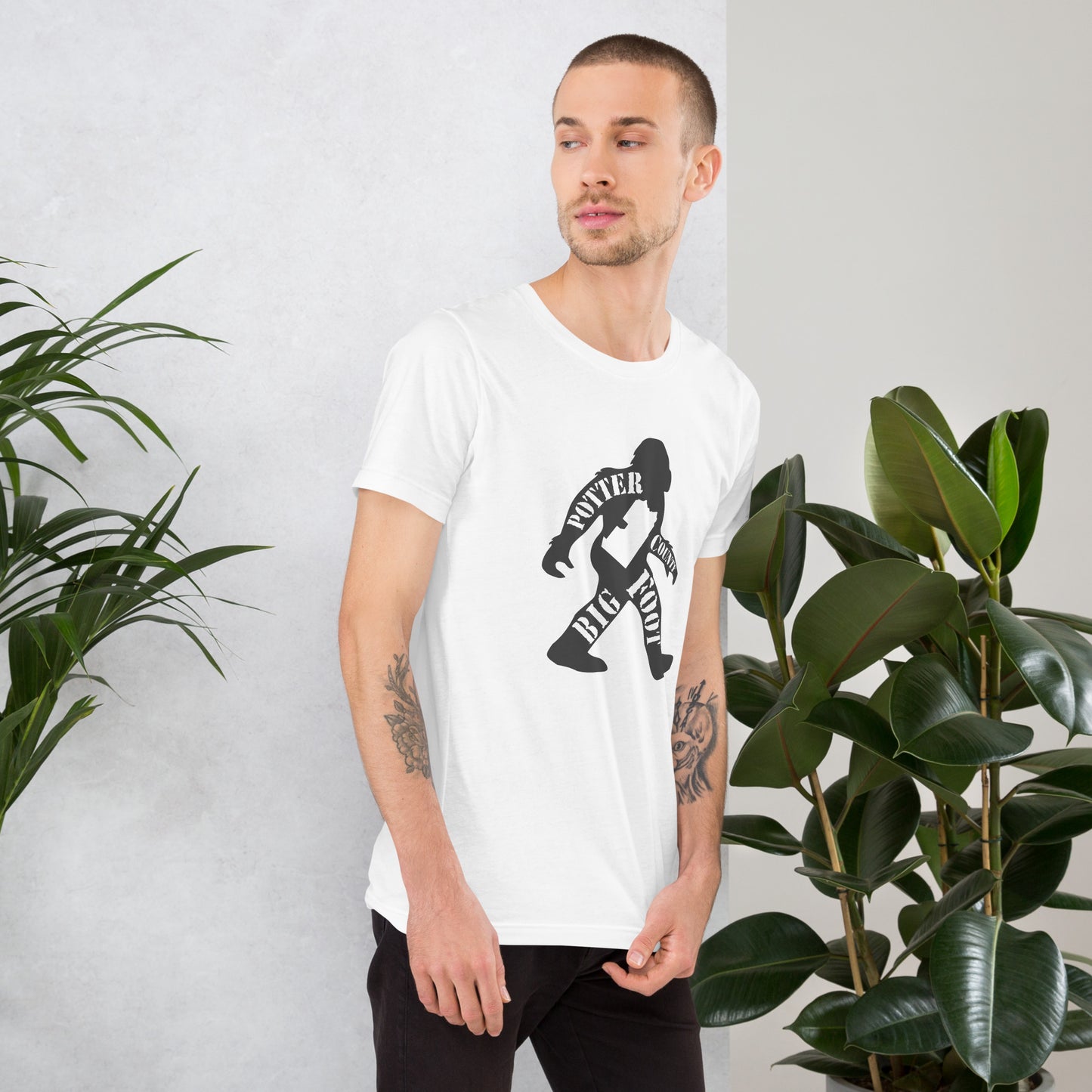 Potter County Big Foot Stamped Unisex t-shirt