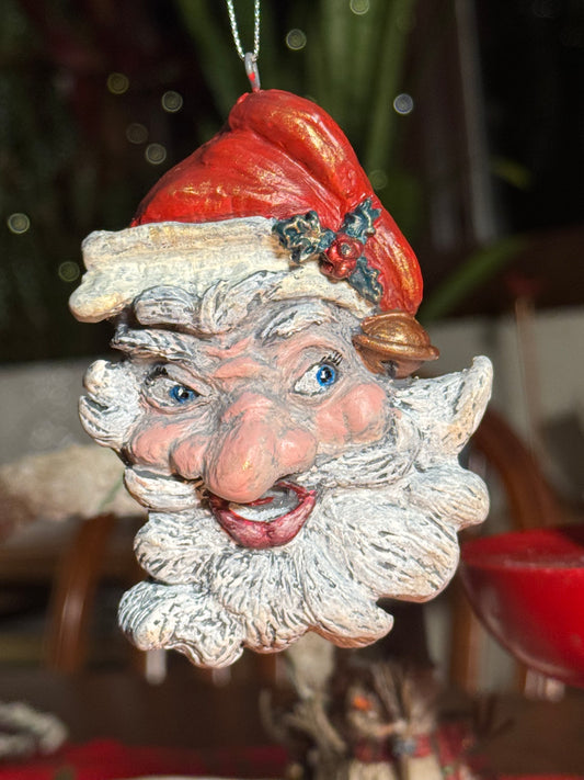 Vintage Style Santa Ornament
