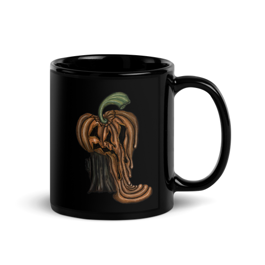 Melting Jack Black Glossy Mug