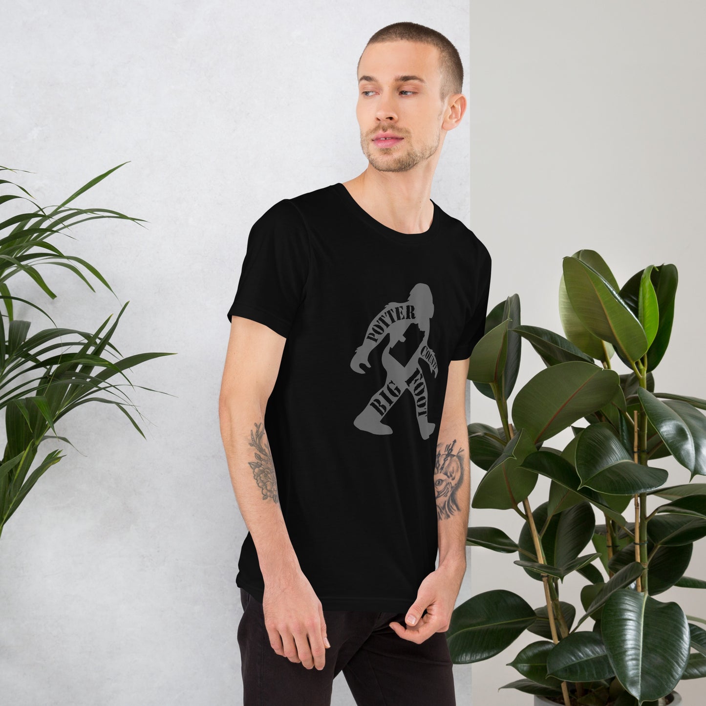 Potter County Big Foot Stamped Unisex t-shirt