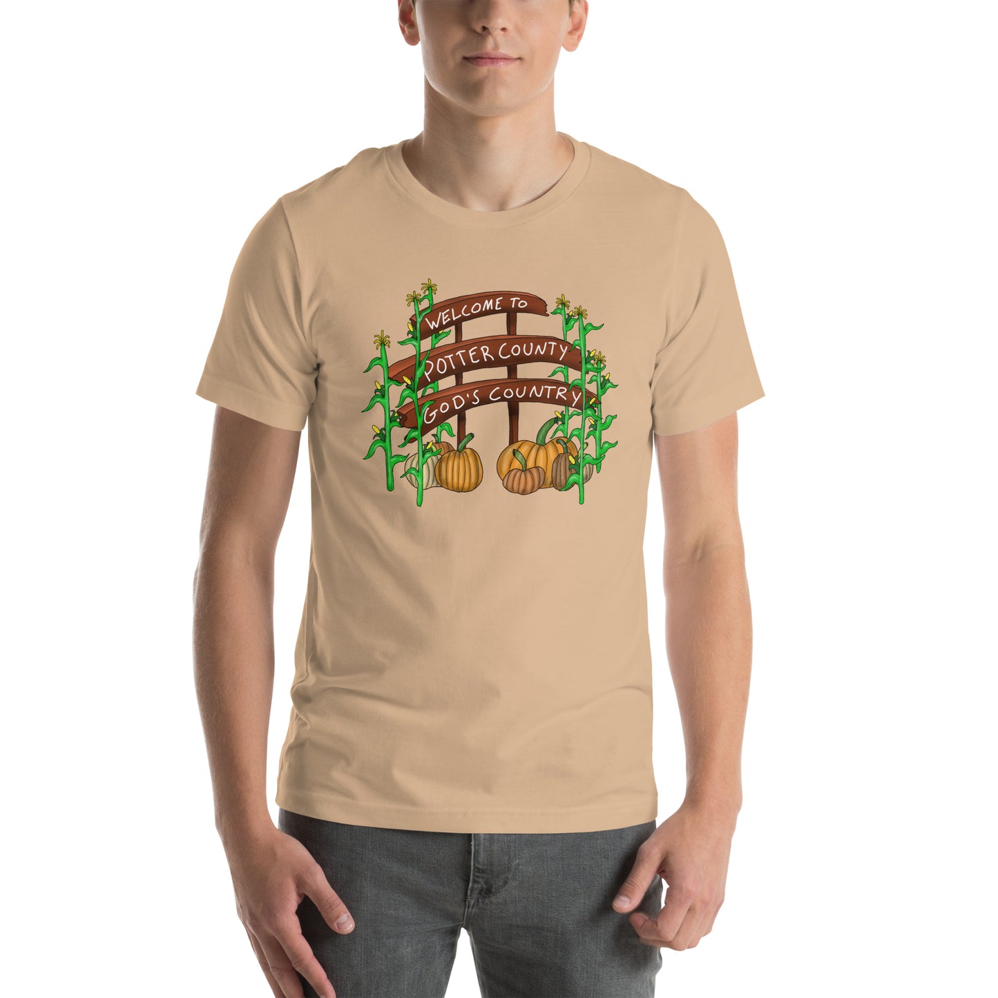 Welcome to Potter County Gods Country Fall Unisex t-shirt