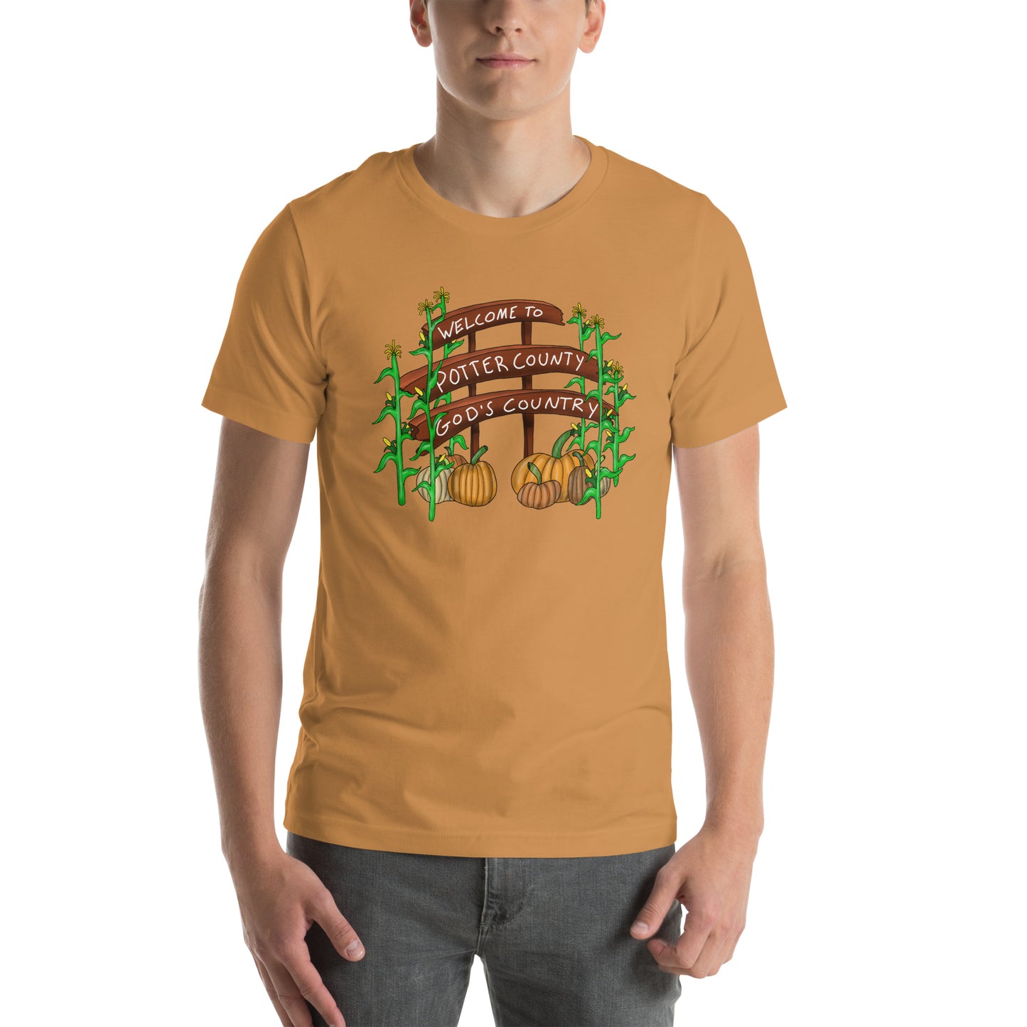 Welcome to Potter County Gods Country Fall Unisex t-shirt