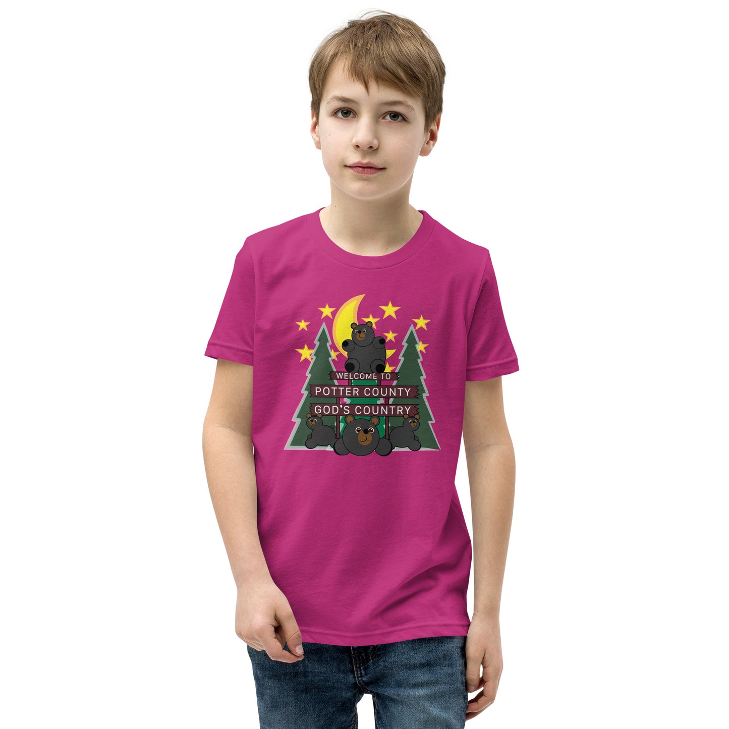 Welcome To Potter County, PA Youth Short Sleeve T-Shirt