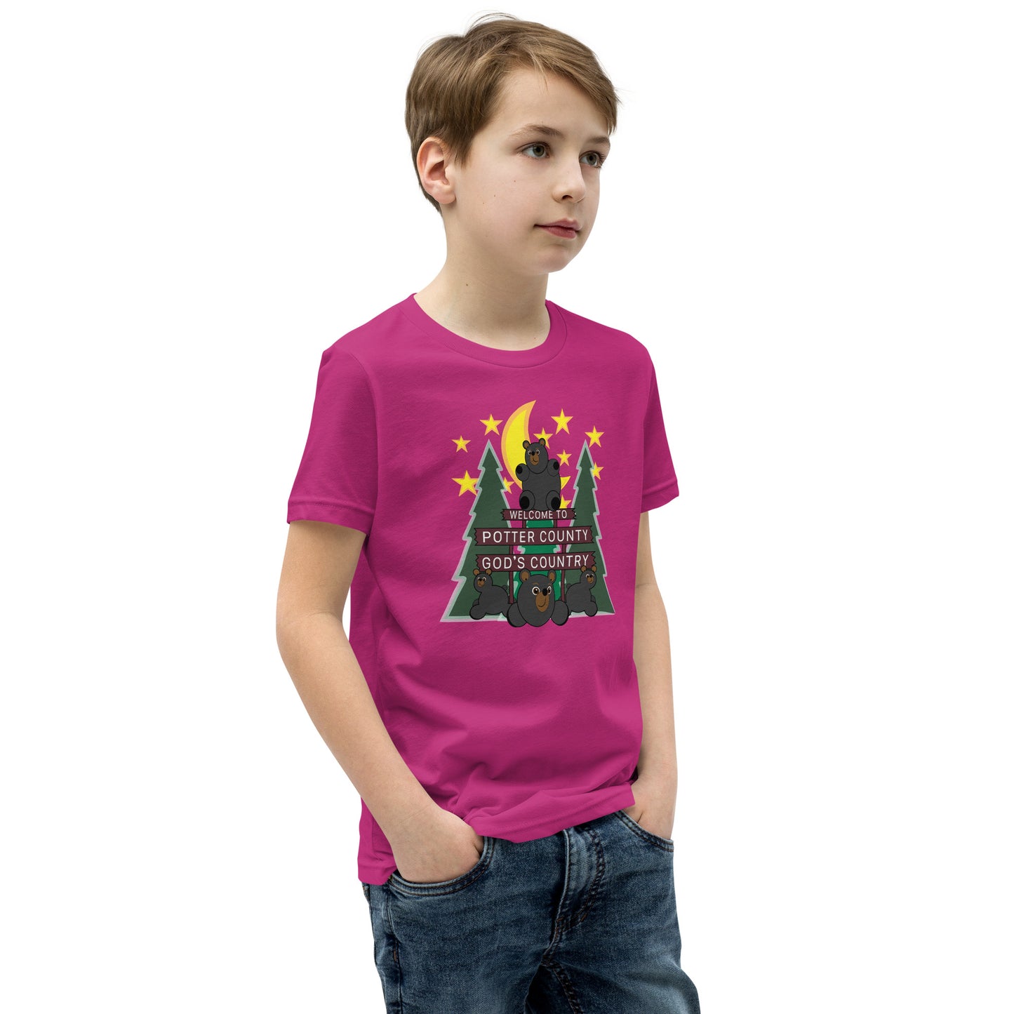 Welcome To Potter County, PA Youth Short Sleeve T-Shirt