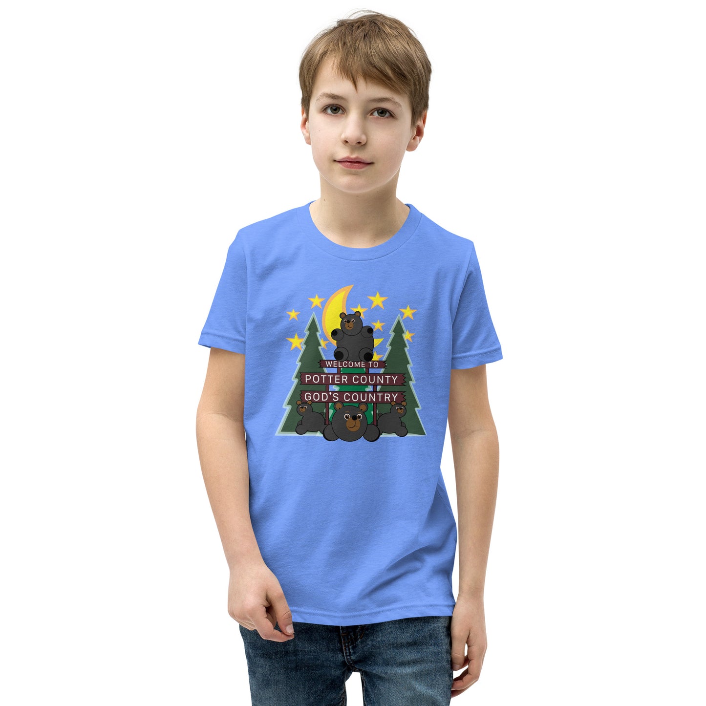 Welcome To Potter County, PA Youth Short Sleeve T-Shirt