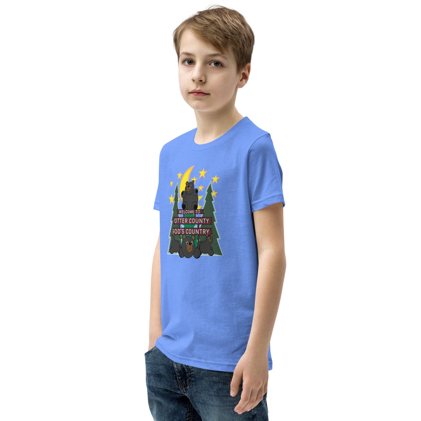 Welcome To Potter County, PA Youth Short Sleeve T-Shirt