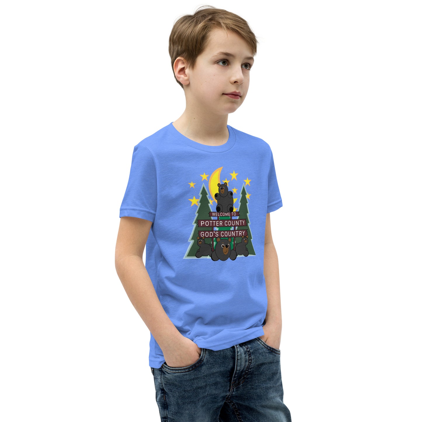 Welcome To Potter County, PA Youth Short Sleeve T-Shirt