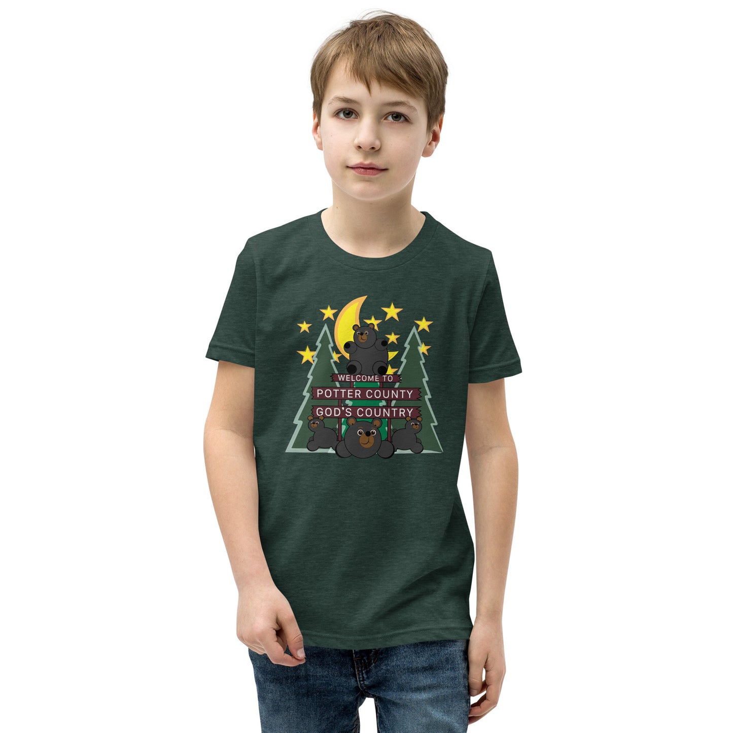 Welcome To Potter County, PA Youth Short Sleeve T-Shirt