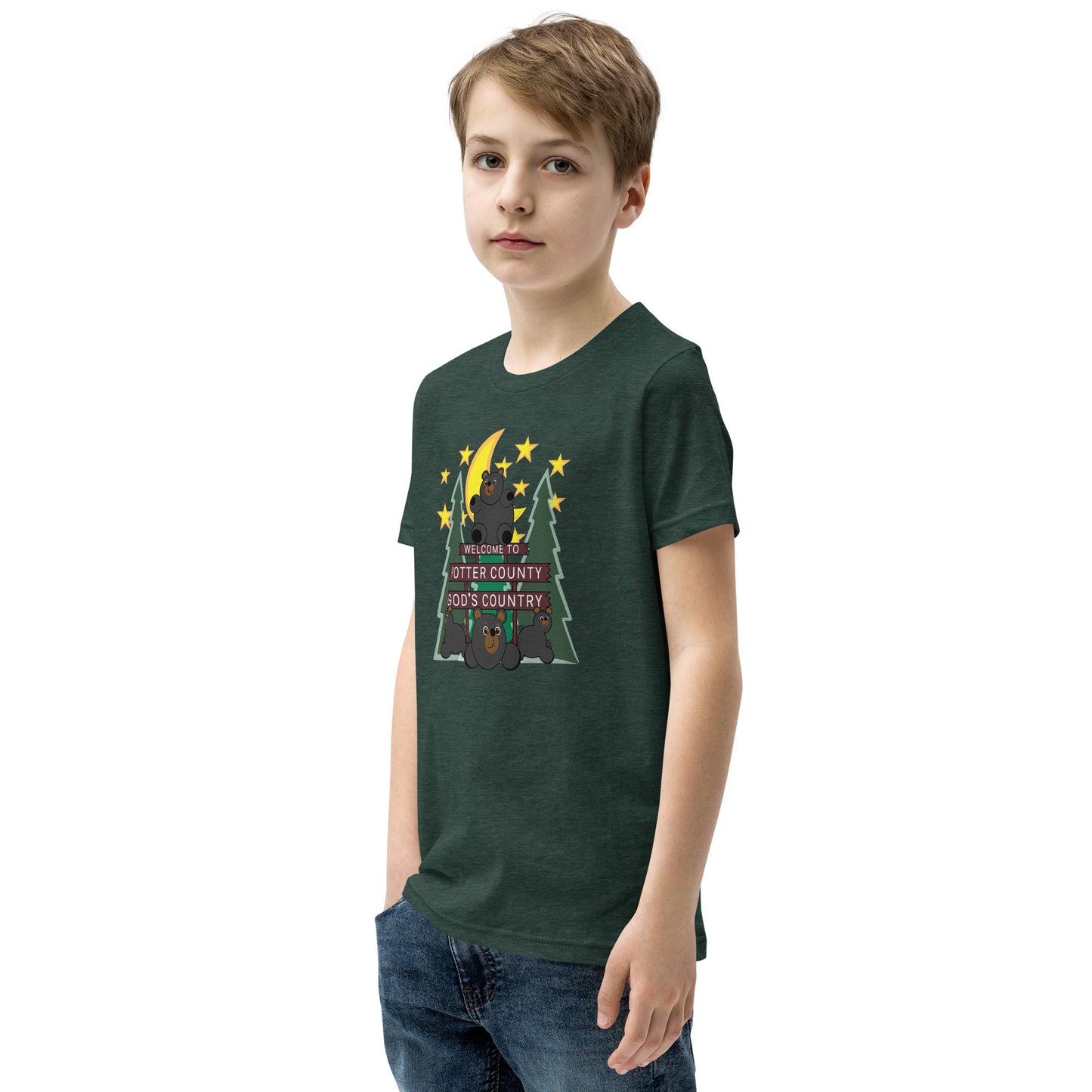 Welcome To Potter County, PA Youth Short Sleeve T-Shirt