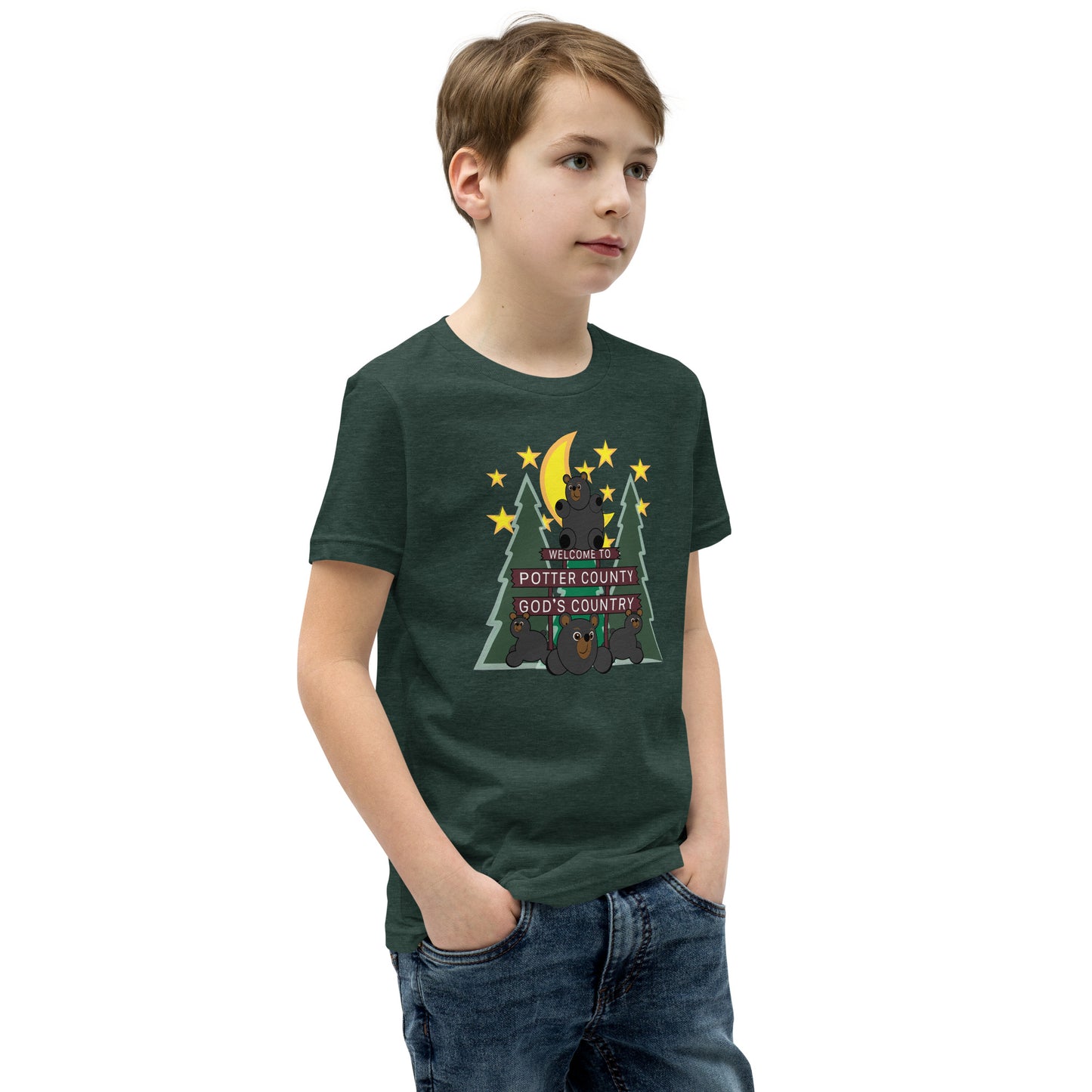 Welcome To Potter County, PA Youth Short Sleeve T-Shirt