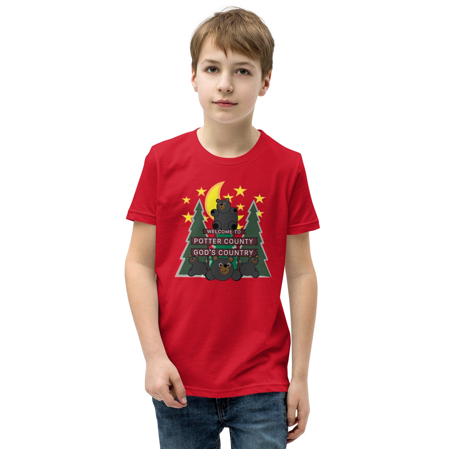 Welcome To Potter County, PA Youth Short Sleeve T-Shirt