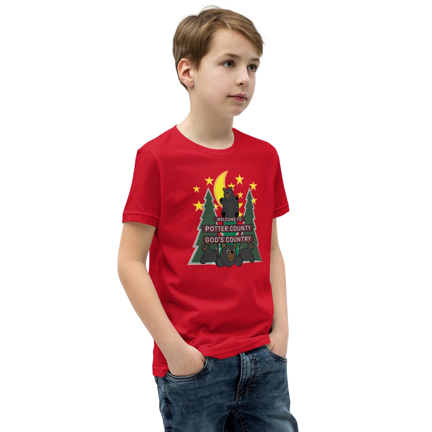 Welcome To Potter County, PA Youth Short Sleeve T-Shirt