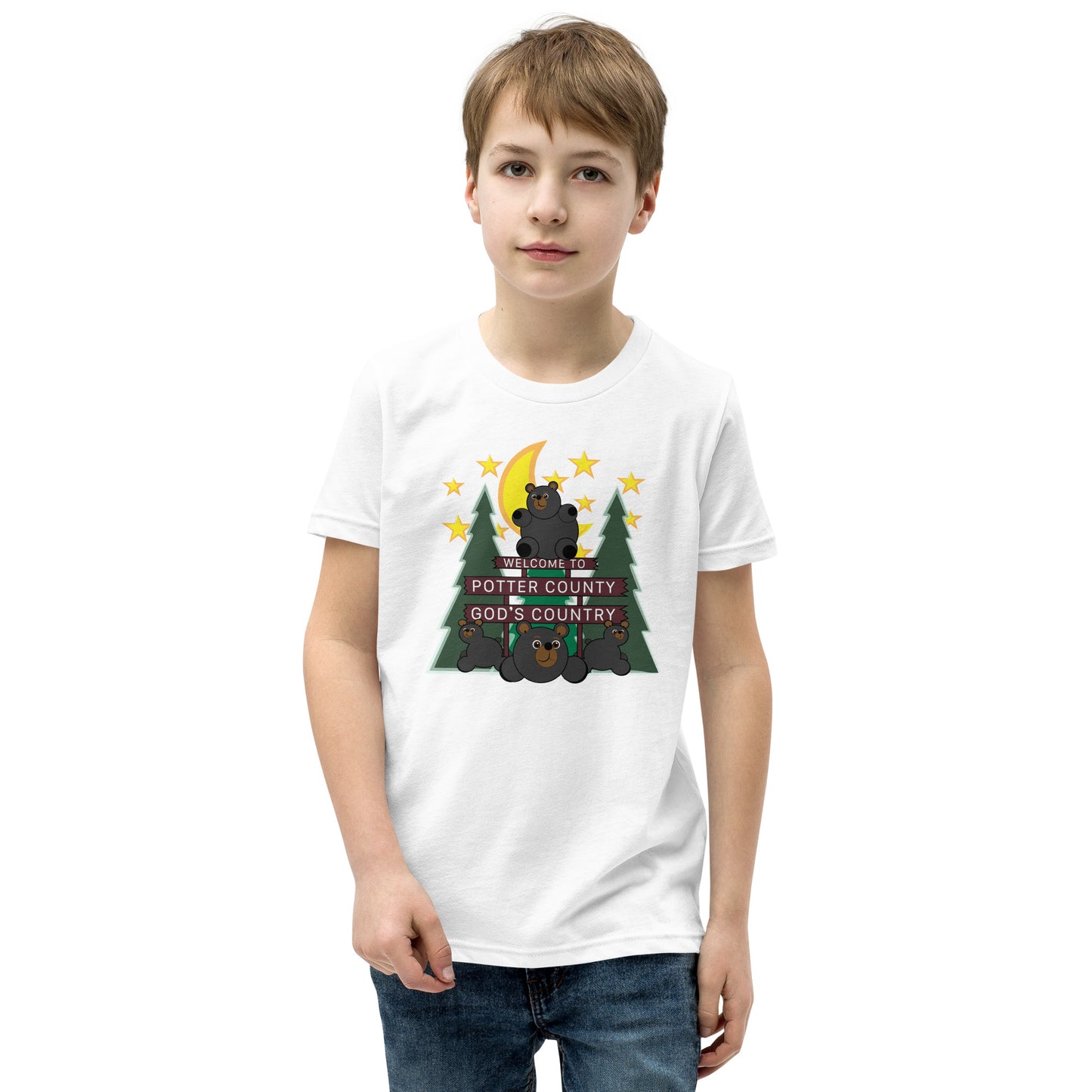 Welcome To Potter County, PA Youth Short Sleeve T-Shirt