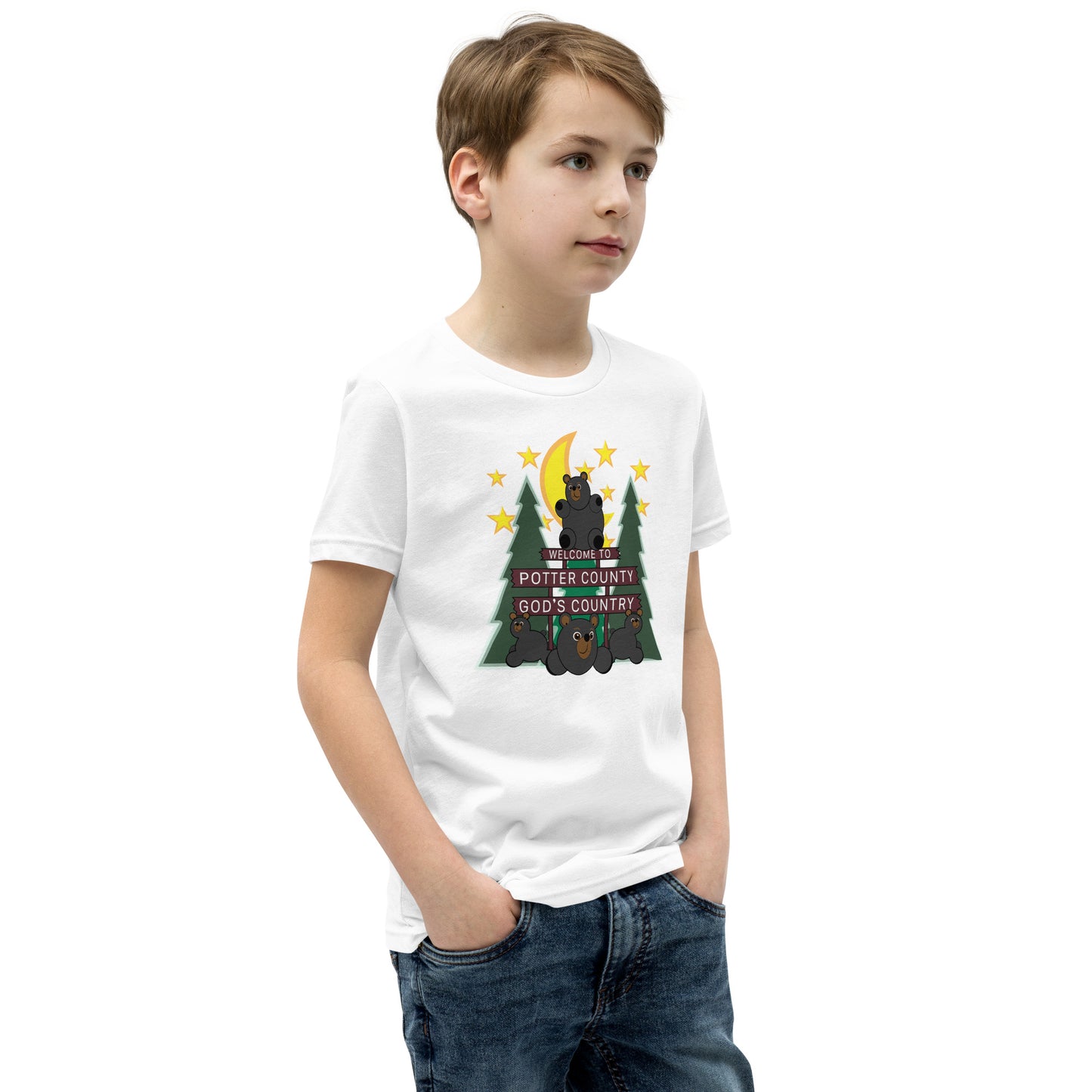 Welcome To Potter County, PA Youth Short Sleeve T-Shirt